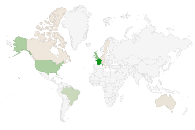 carte du monde des visiteurs de ce site 2d6.fr