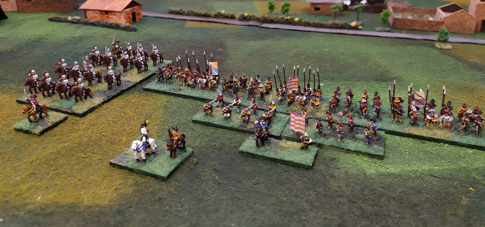 My German Protestant army - missing one artillery.